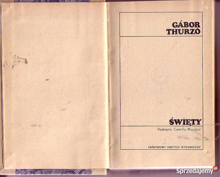 5762 ŚWIĘTY GABOR THURZO Czyrna