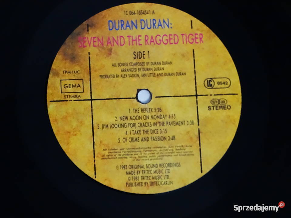 Seven and the Ragged Tiger Duran Duran LP winyl sprzedam