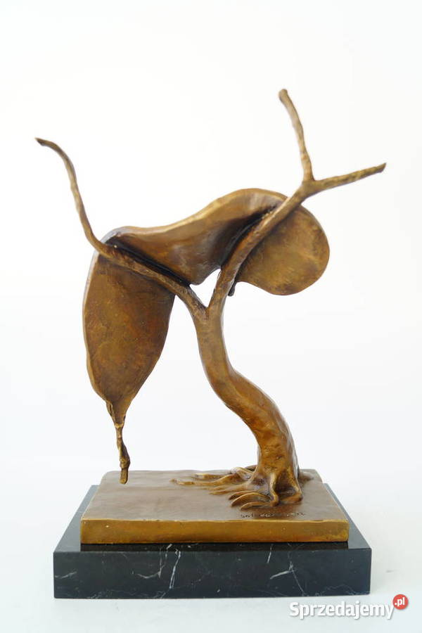 Figura z brązu rzeźba wg Salvador Dali zegar Gizałki