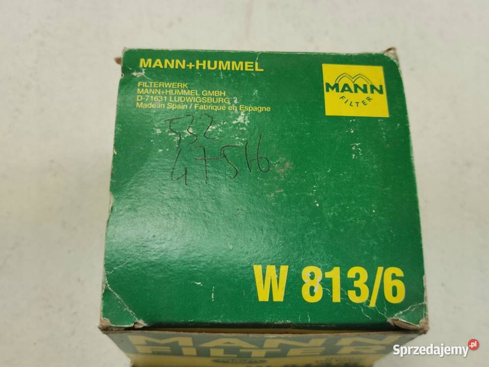 FILTR OLEJU MANN FILTER W8136 FORD 1498018 FORD Oleju