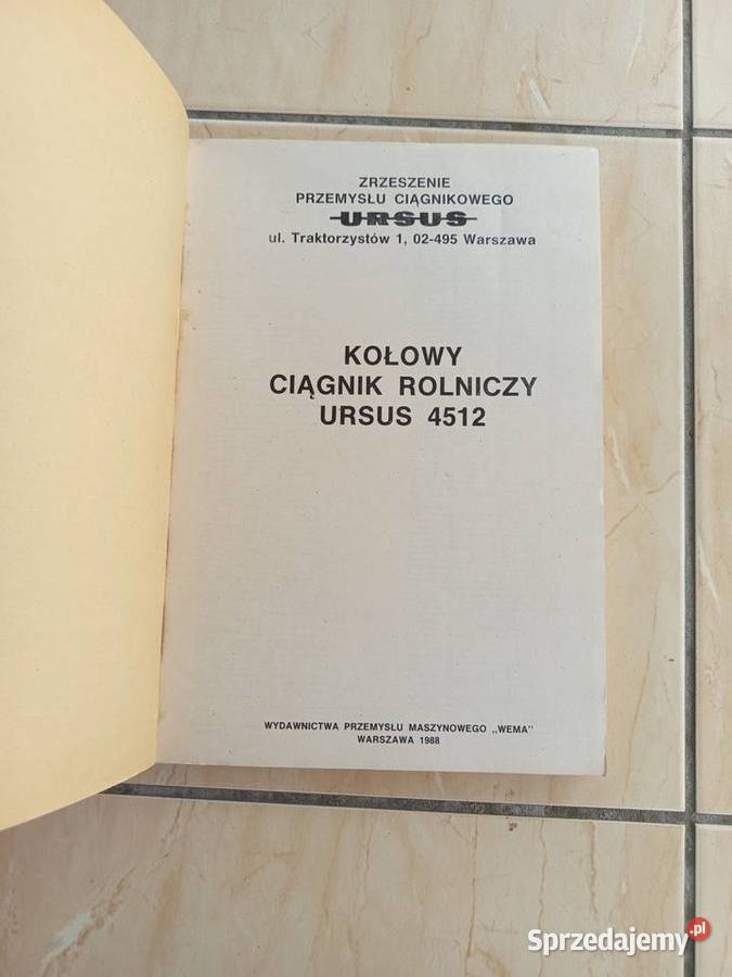 Katalog części zamiennych ursus 4512 łódzkie