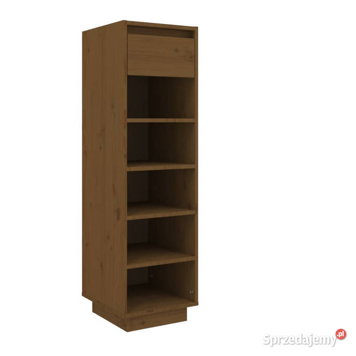 Szafka na buty miodowy brąz 30x34x105 lite