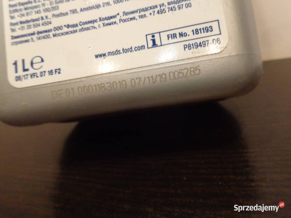 Olej do skrzyni biegów FORD 75W FE 1L