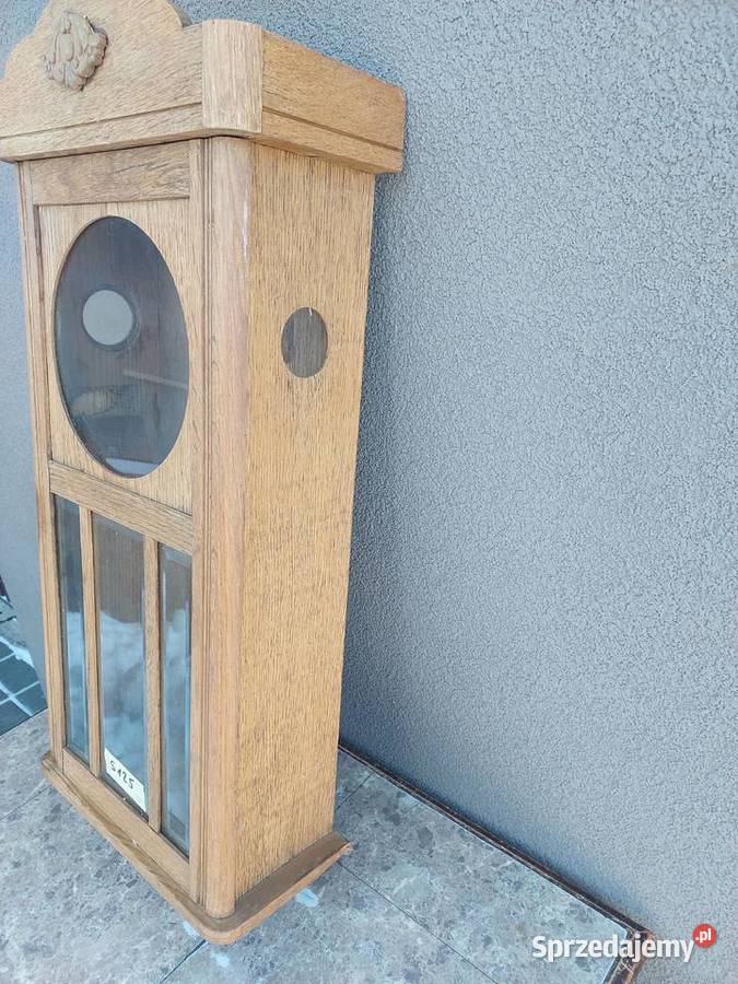 S125 Skrzynia obudowa starego zegara witrynka pomorskie Tczew