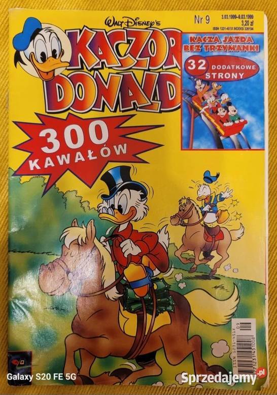Kaczor Donald komiks kolekcjonerski ISSN Rok wydania 1999 Bydgoszcz