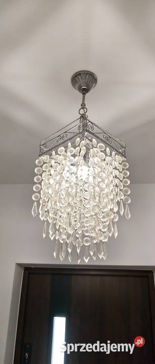 Elegancka lampa wisząca kryształowa styl glamour Lampy wiszące Dobra