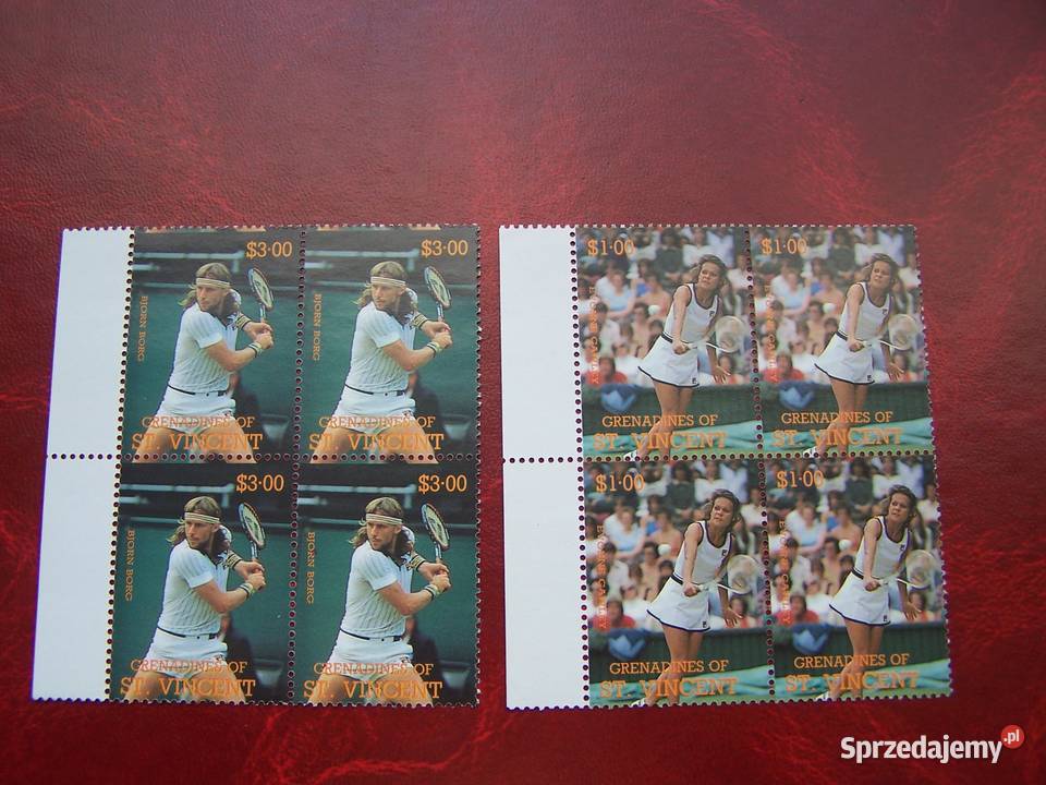 Grenadyny i St Vincent 1988 4x MNH Sport Tenis sprzedam