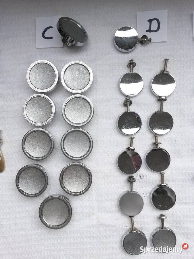 UCHWYTY MEBLOWE stare PRL mosiężne metalowe