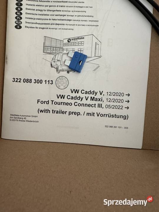 Wiązka haka holowniczego Westfalia 322088300113 Wrocław