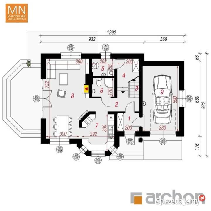 Dom wolnostojący 1674m2 Niepołomice Sprzedaż