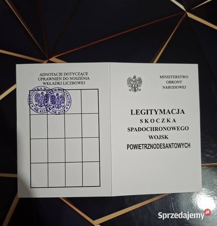 Legitymacja skoczka spadochronowego i Lublin