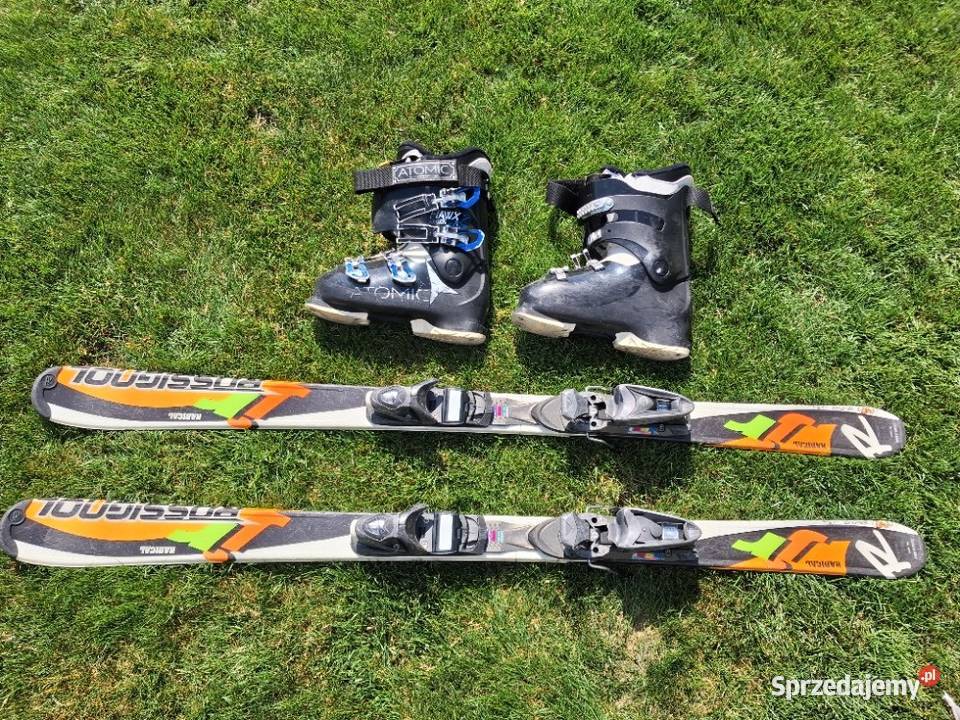 Narty Rossignol 140 zestaw narty buty kijki Rzeszów