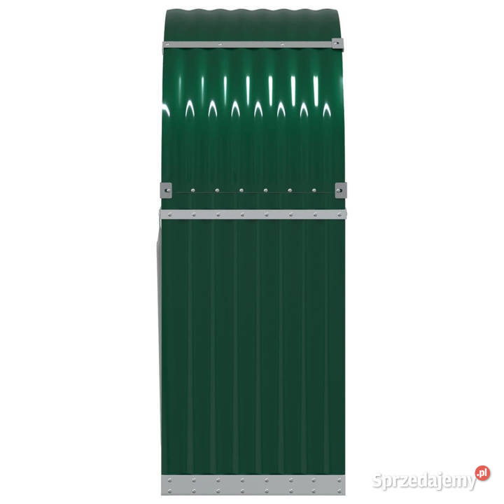 Stojak na drewno zielony 80x45x120 stal