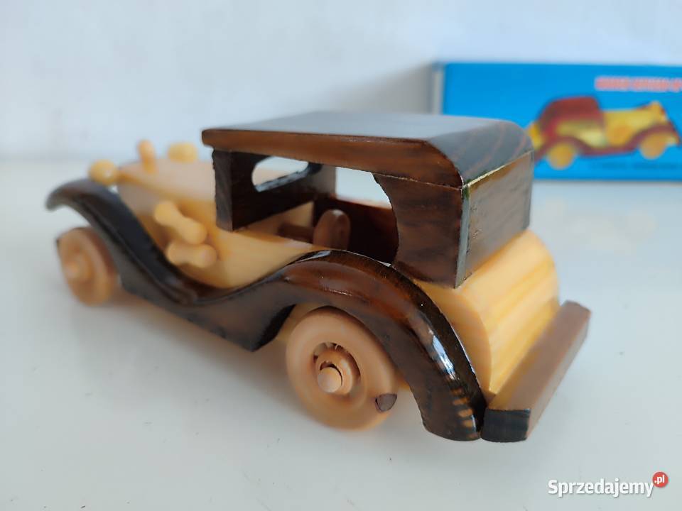 4 Kolekcjonerskie Drewniane retro autko Wrocław