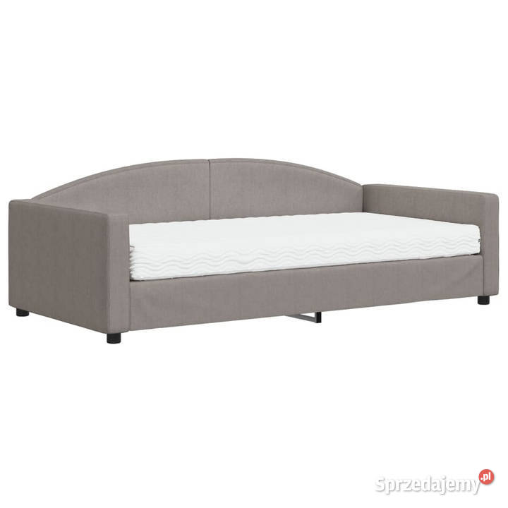Sofa z materacem do spania kolor taupe tkanina sprzedam