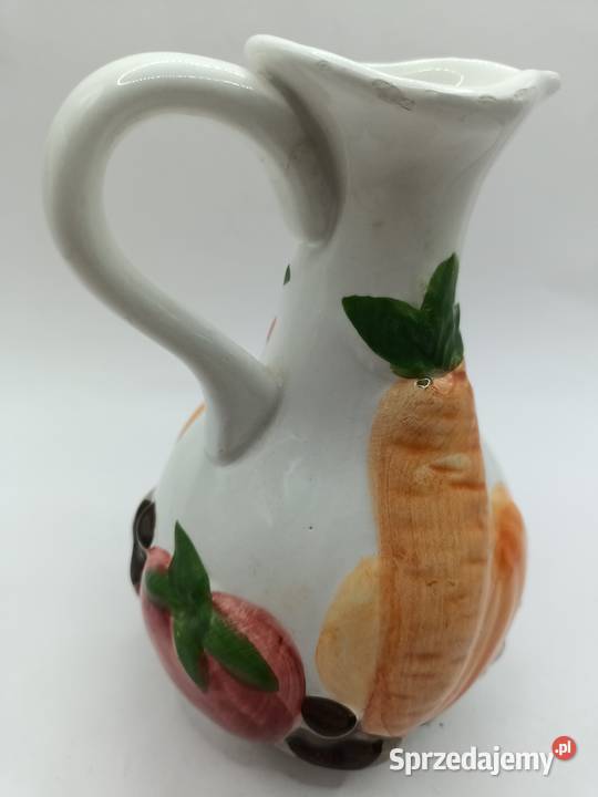 Dzbanek na olej ocet porcelana sielski styl