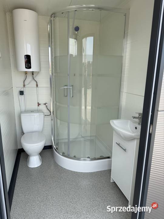 Pawilon kontener sanitarny łazienka WC prysznic