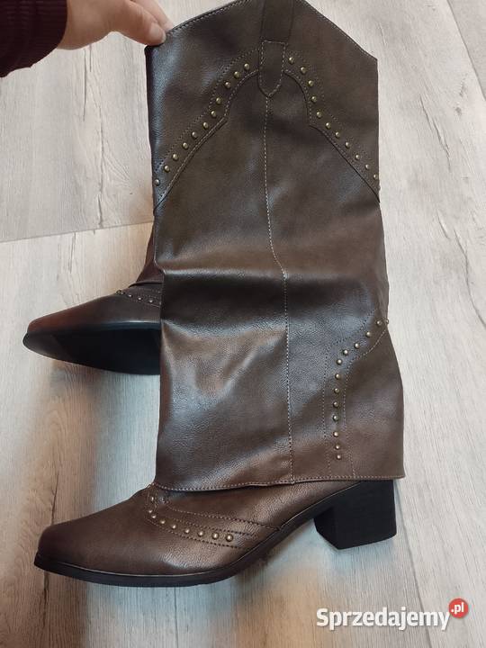 4142 Bogato zdobione Kozaki kowbojki wieczorowe Kraków sprzedam