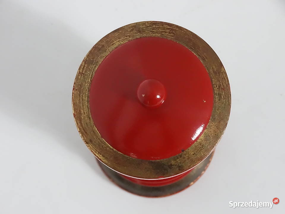 Stylowy Pojemnik Aptekarski Retro Drewno Vintage Biłgoraj