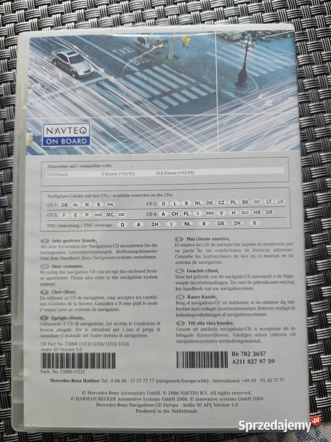 NAVI cddvd Audio 50 APS Verison 50 EUROPA automatyczna