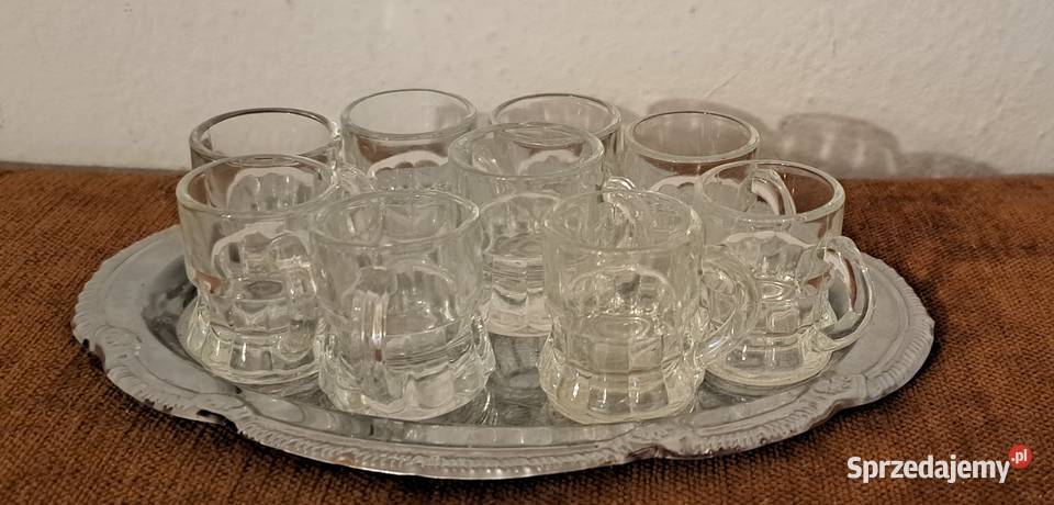 kieliszki kufelki szklane na wódkę likier Warszawa
