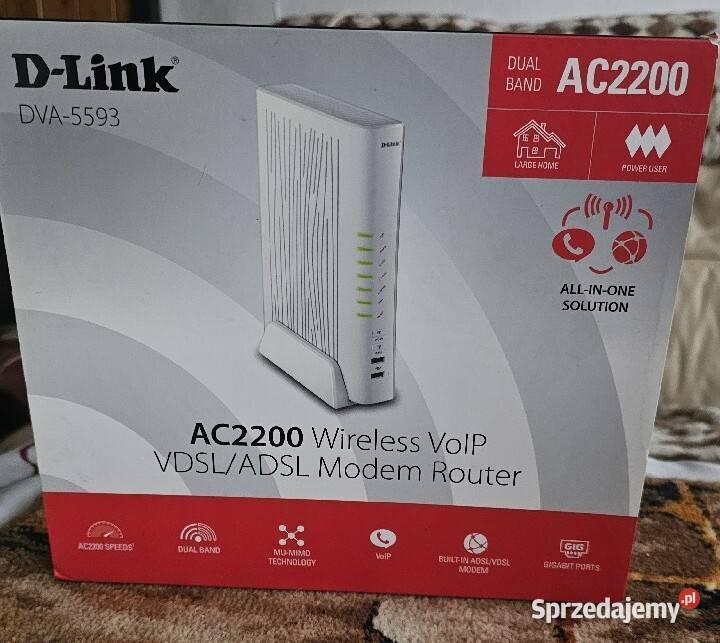 DLINK DVA5592 ŚWIATŁOWODOWY FIBER SFP 4G 5GHz