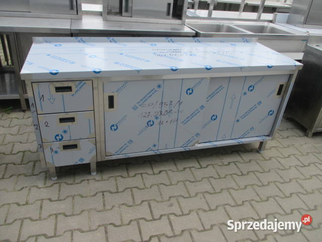 Stół Gastronomiczny Drzwi Suwane Szuflady Gastronomia