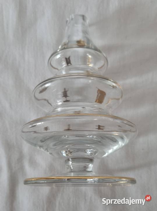 Szklana lampa olejowa choinka