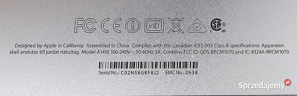 APPLE iMAC A1418 215 i57360U 8GB DDR4 1TB SATA Nawra