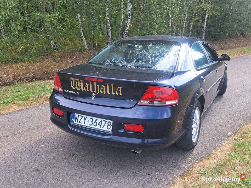 Sprzedam Chryslera Sebring 27 benzyna DOHC 2003r mazowieckie Żyrardów sprzedam