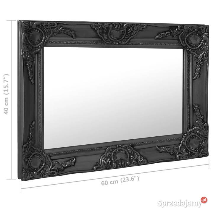 Lustro ścienne w stylu barokowym 60x40 czarne Warszawa sprzedam