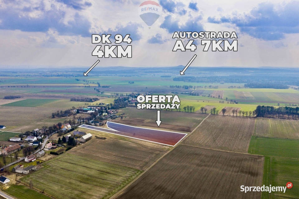 Trzy działki rolne 20100 m opcjonalnie dom Stary Łom
