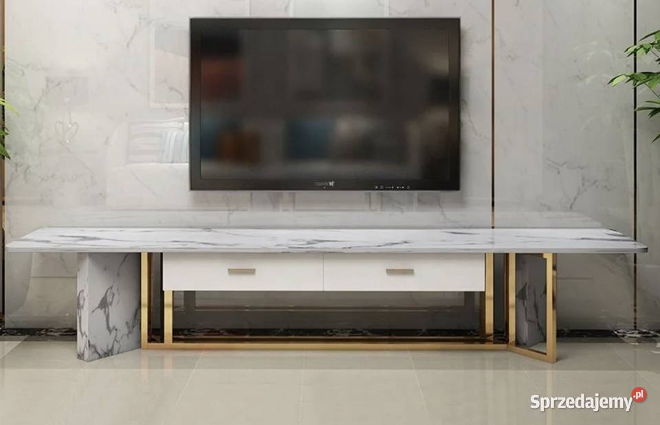 Komoda rtv złota nowojorska Italiano Premium z Nowy Sącz