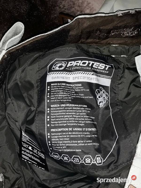 Błękitne spodnie narciarskie Protest36 Odzież sportowa śląskie Sosnowiec