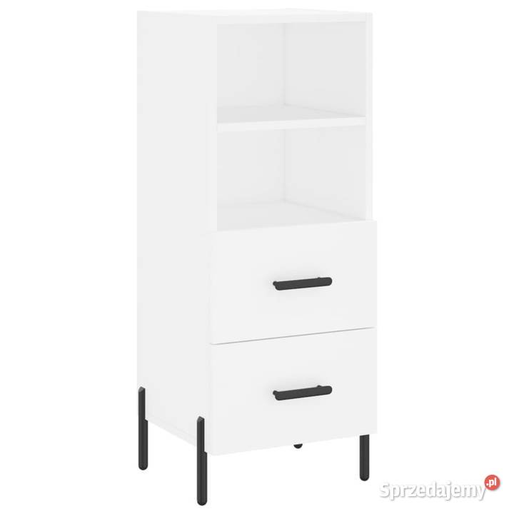 Wysoka szafka biała 345x34x180 materiał Warszawa