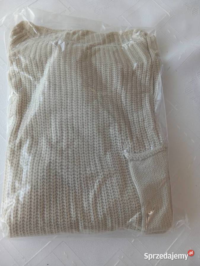 Beżowy sweter damski Florboom Oversize rozmiaru Gaj sprzedam