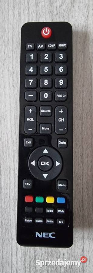 PILOT NEC Oryginalny Telewizora E654 E324 E424 Sosnowiec