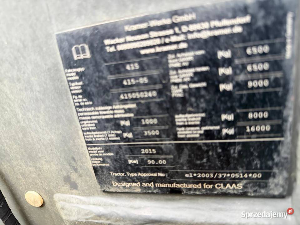 Ładowarka Teleskopowa Claas Scorpion 7035 Wysięg Maszyny budowlane Nowa Ruda