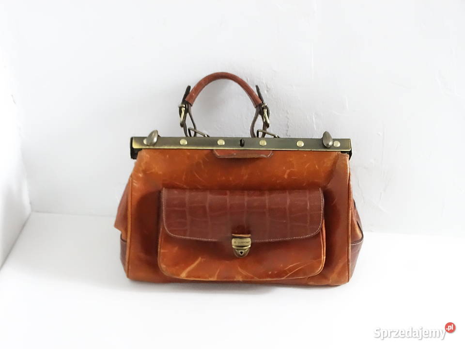 Skórzana torba lekarska Vintage EL CAMPERO Made Do ręki