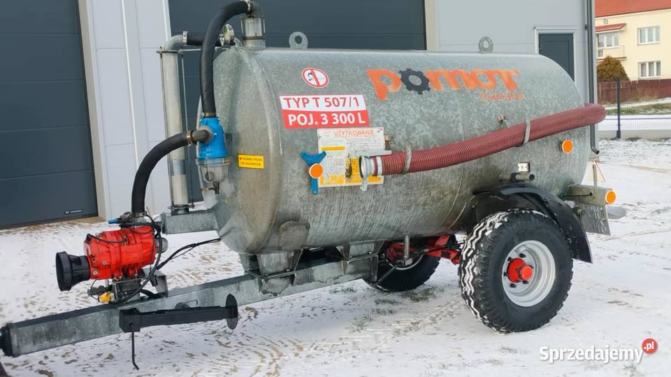 Beczkowóz Pomot 3300 litrów z 2015 roku Łuków