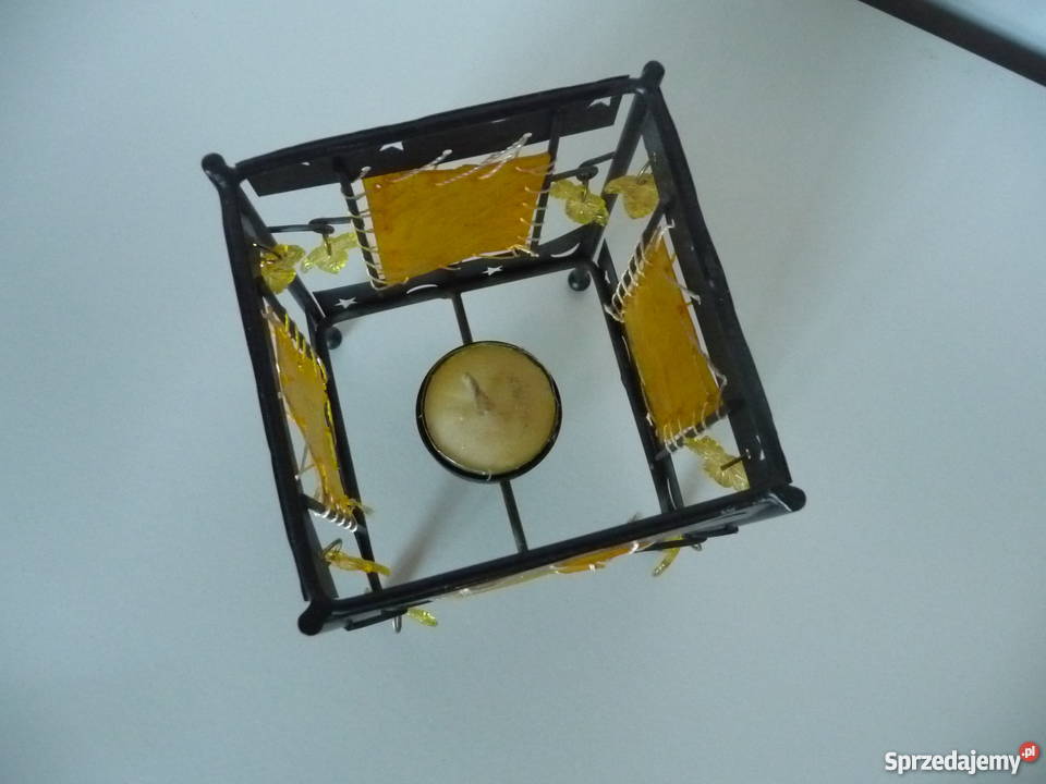 Świecznik stojący metalowy 13 na podgrzewacz