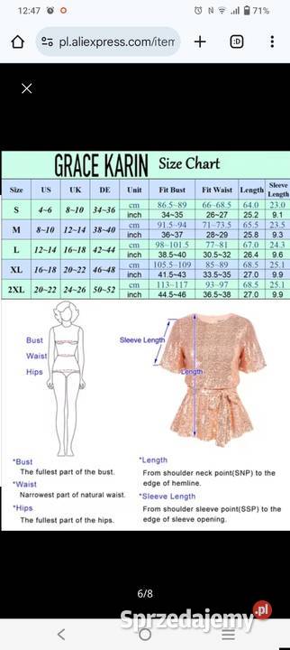 Bluzka w cekiny Grace Karin M Kwidzyn