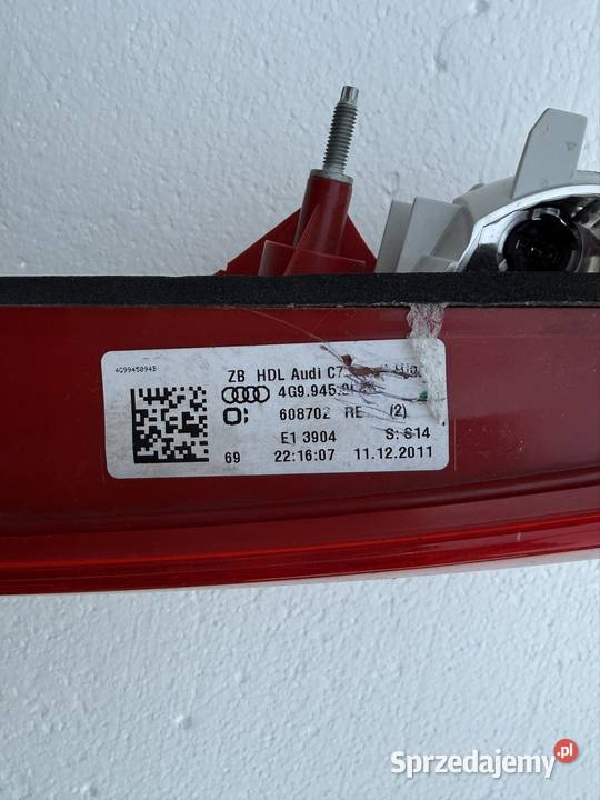 Lampa Audi a6c7 prawa tyl prawe Lampy tylne