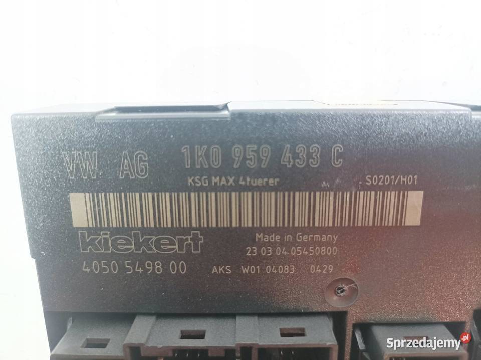 MODUŁ KOMFORTU 1K0959433C VW Volkswagen Touran I Rok produkcji 2004