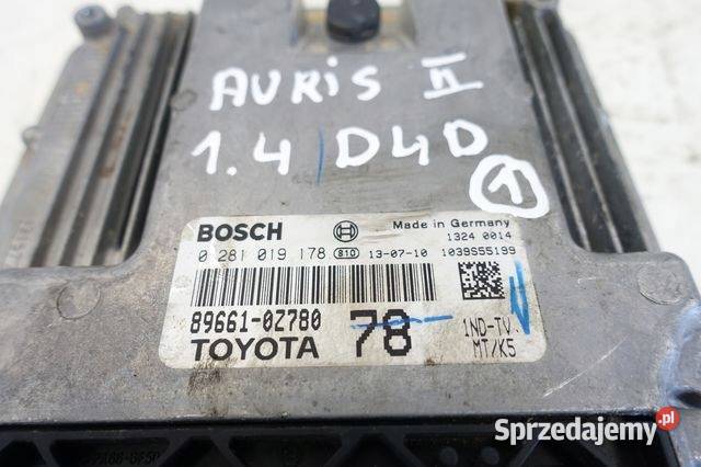 Toyota Auris II 14 D4D STEROWNIK SILNIKA kompute osobowe Chełm