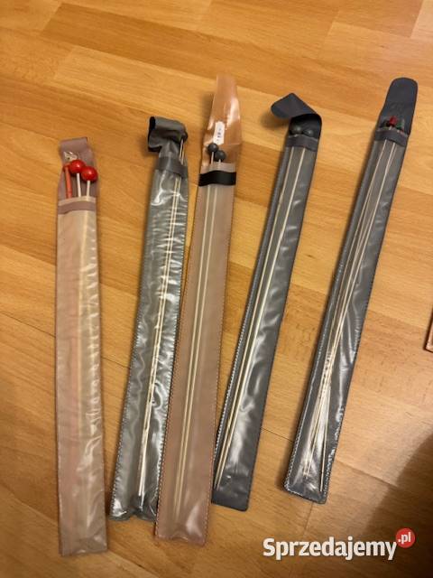 Zestaw drutów do robienia na drutach z czasów Częstochowa