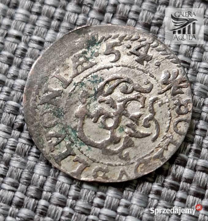 3 Szeląg inflancki Gustaw Adolf Krystyna Karol Gdańsk