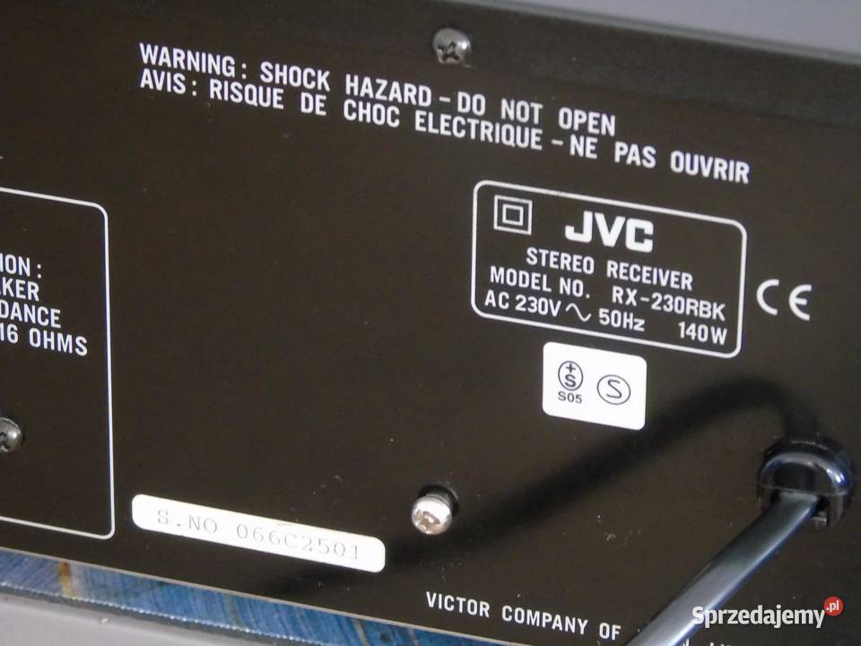 Amplituner JVC RX230 mocny i sprawny WYSYŁKA Jasło sprzedam