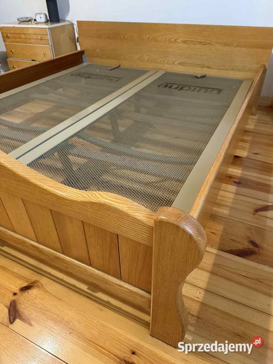 Łóżko drewniane dębowe 160cm podlaskie Płaska