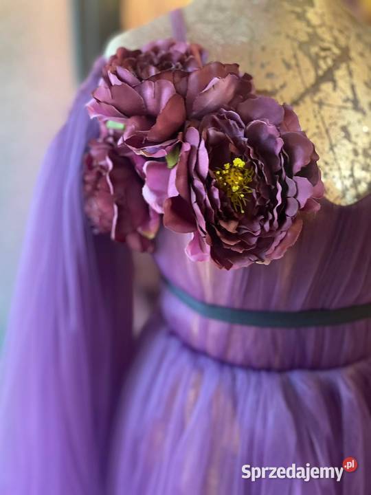 Suknia bordo Z wysokim stanem opolskie Otmuchów